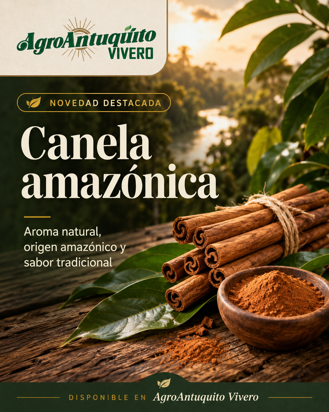 Canela amazónica: aroma natural y tradición
